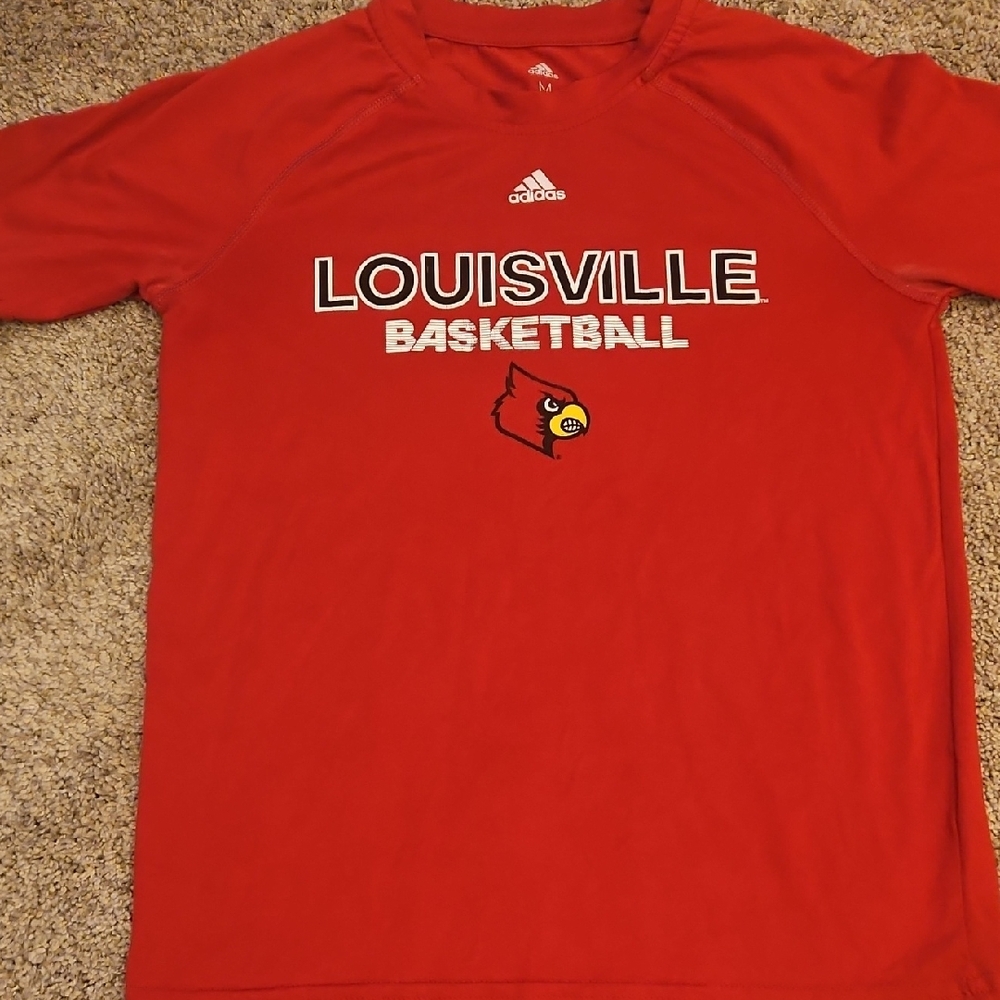 Adidas Kids Louisville Basketball Red Shirt